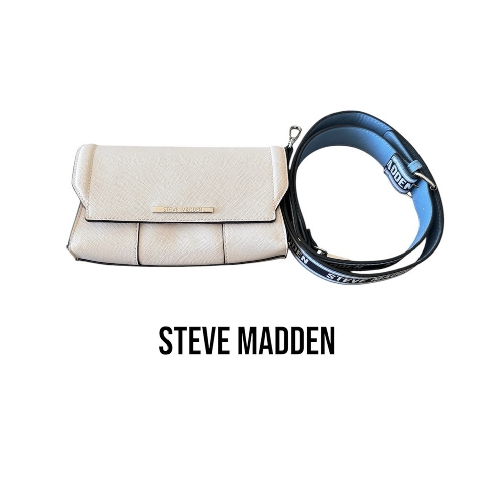 STEVE MADDEN Shoulder Clutch | Pink/Blue | Leather